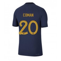 Billiga Frankrike Kingsley Coman #20 Hemma fotbollskläder VM 2022 Kortärmad